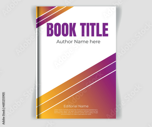 Vector Modern Book Cover Design
