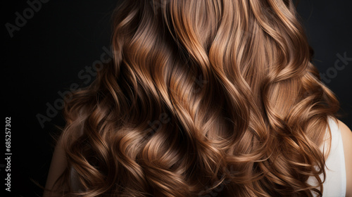 A close-up of fabulously arranged, lustrously tousled, hued locks serves as a backdrop.