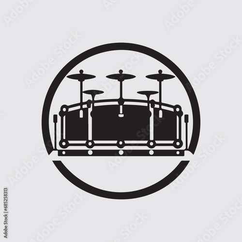 Drum logo Vector Images