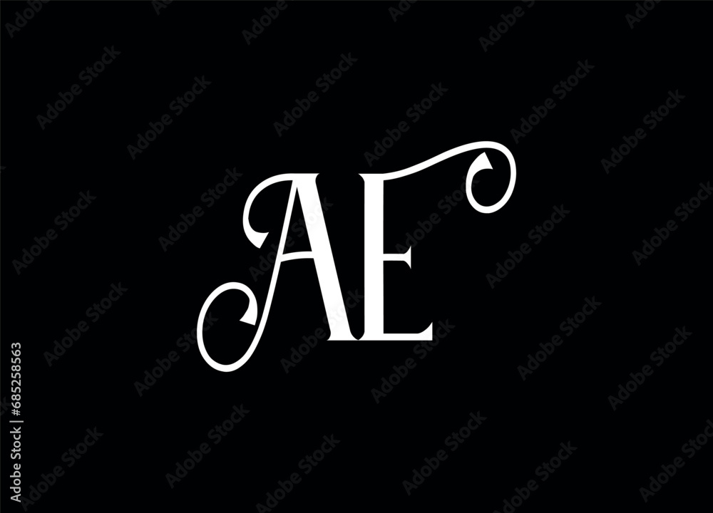 AE letter logo ,vector logo ,monogram logo design AE letter logo ,vector logo ,monogram logo design