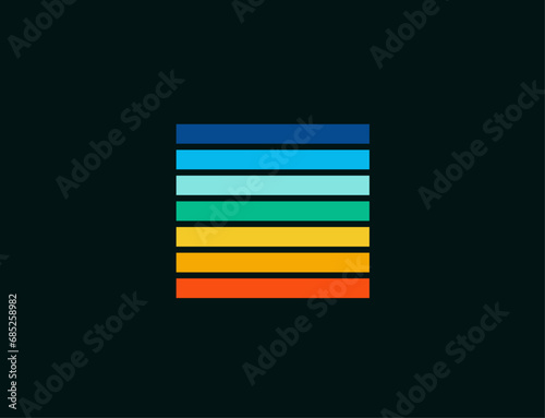 Colorful stripe logo