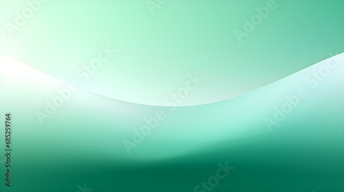 Gradient Background in emerald and white Colors. Elegant Display Wallpaper with soft Waves