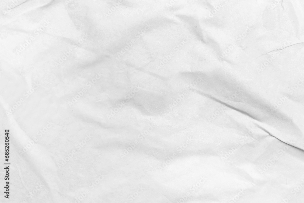 White paper sheet crumpled texture