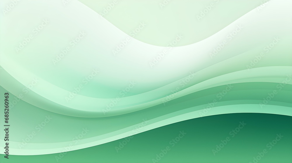 Gradient Background in green and white Colors. Elegant Display Wallpaper with soft Waves Gradient Background in green and white Colors. Elegant Display Wallpaper with soft Waves