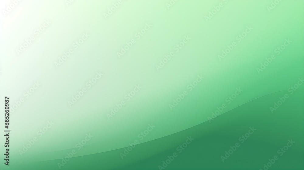 Gradient Background in green and white Colors. Elegant Display Wallpaper with soft Waves