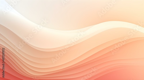 Gradient Background in ivory and white Colors. Elegant Display Wallpaper with soft Waves
