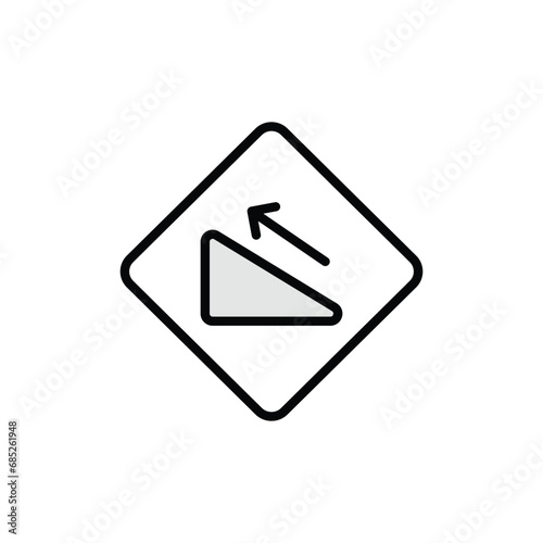 Ascent icon design with white background stock illustration