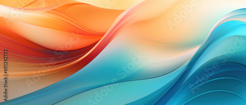 Vibrant glassmorphic abstract with flowing waves.