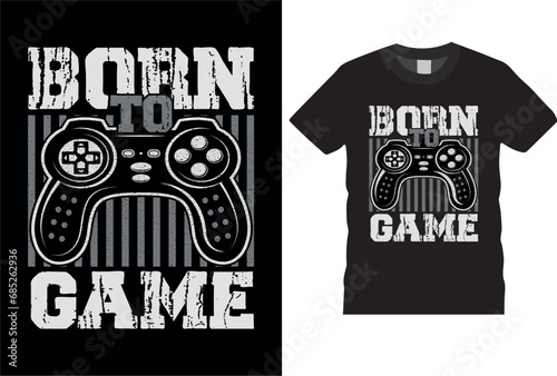 Gaming t shirt design. photo