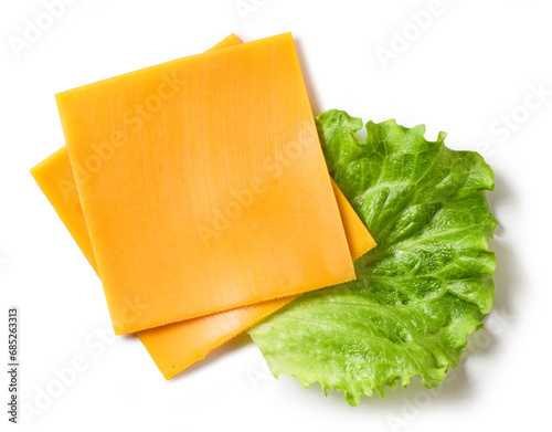 Photos cheddar cheese and lettuce