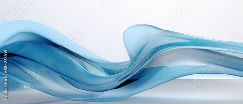 Dynamic blue wave pattern with undulating lines.