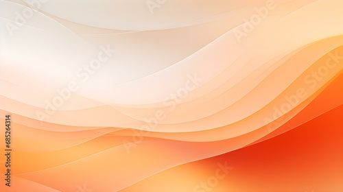 Gradient Background in light orange and white Colors. Elegant Display Wallpaper with soft Waves