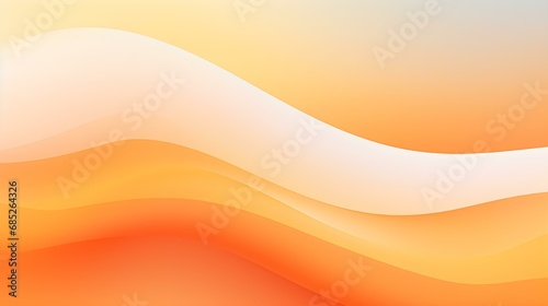 Gradient Background in light orange and white Colors. Elegant Display Wallpaper with soft Waves