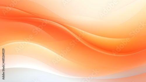 Gradient Background in light orange and white Colors. Elegant Display Wallpaper with soft Waves