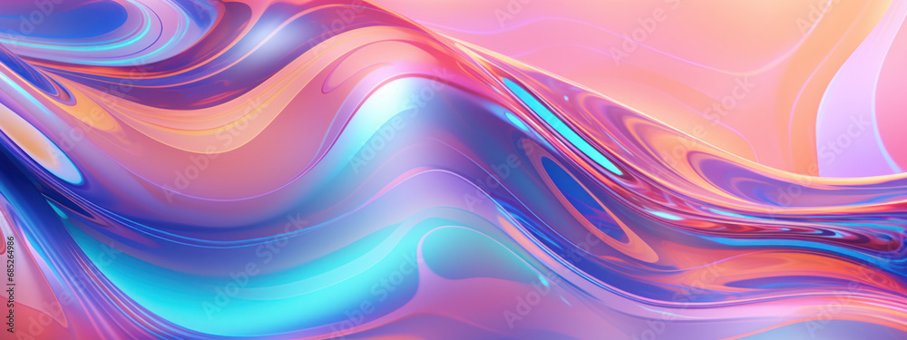 Vivid liquid abstract with a mesmerizing blend of colors.