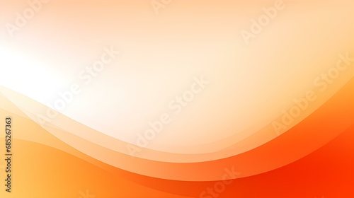 Gradient Background in orange and white Colors. Elegant Display Wallpaper with soft Waves © drdigitaldesign