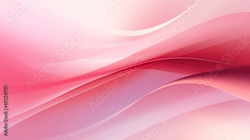 abstract horizontal view of pink waves background AI generated