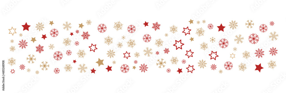 Snowflakes. White winter background with Snowflakes and stars. Christmas background for greeting card. Snowflake. Xmas ornament Snowflakes. White winter background with Snowflakes and stars. Christmas background for greeting card. Snowflake. Xmas ornament