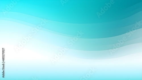 Wallpaper Mural Gradient Background in turquoise and white Colors. Elegant Display Wallpaper with soft Waves Torontodigital.ca