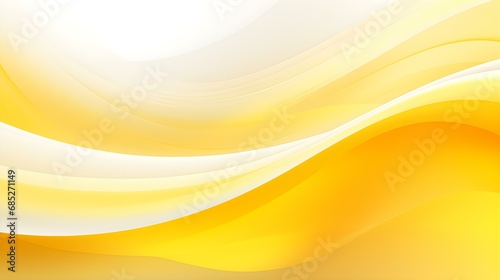 Gradient Background in yellow and white Colors. Elegant Display Wallpaper with soft Waves