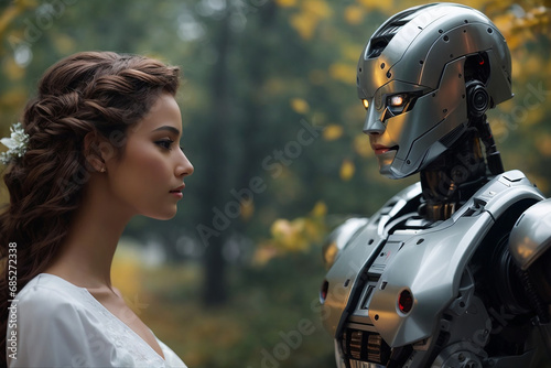 robot fell in love with human