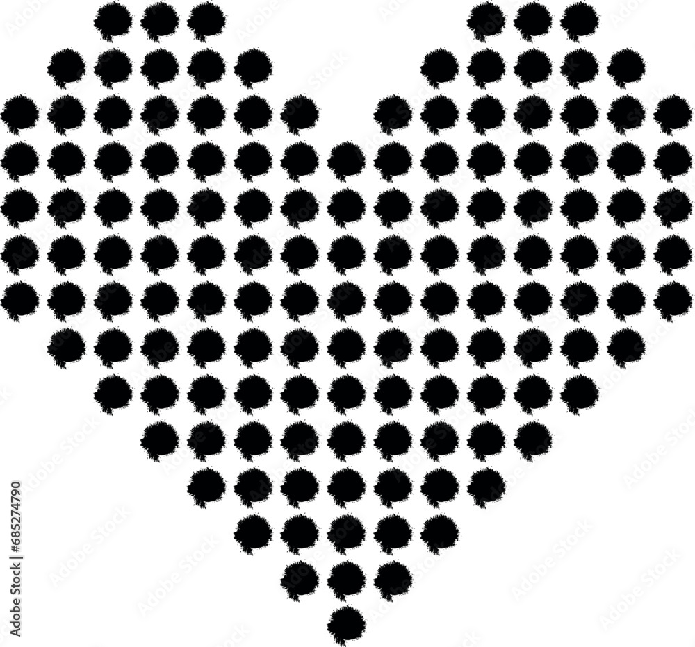 heart points icon grunge style vector