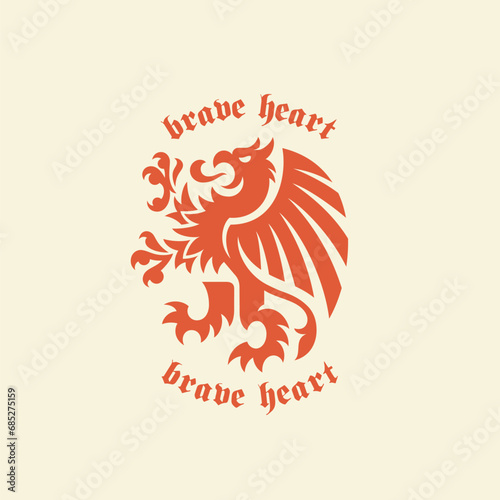 Griffin heraldic logo
