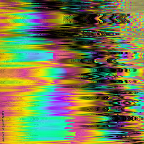 TV noise static effect  abstract glitch background. Fractal digital art pattern