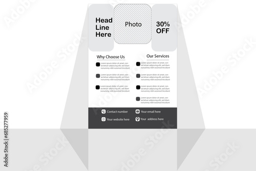 Business Card Design Layout Vector Graphic ,Company Promotion Marketing Leaflet Template, Abstract advertisement booklet & Flyer Design