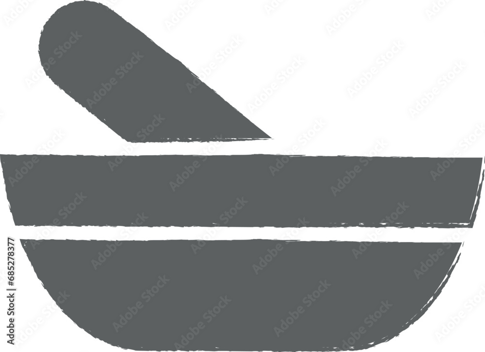 Fototapeta premium laboratory, mortar icon grunge style vector