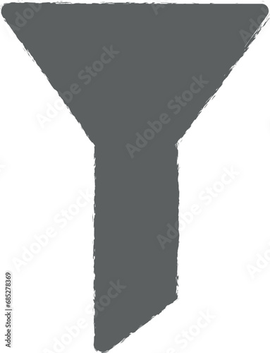 laboratory, filter icon grunge style vector