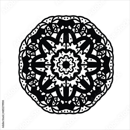 folk art bohemian style, ethnic mandala, Round Ornament Pattern. Vintage decorative elements. Islam, Arabic, Indian, ottoman motifs. Asian pattern