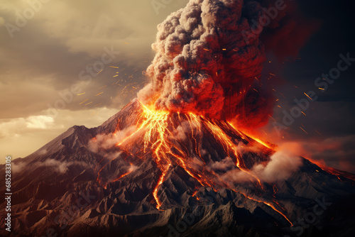 Volcanic eruption macro