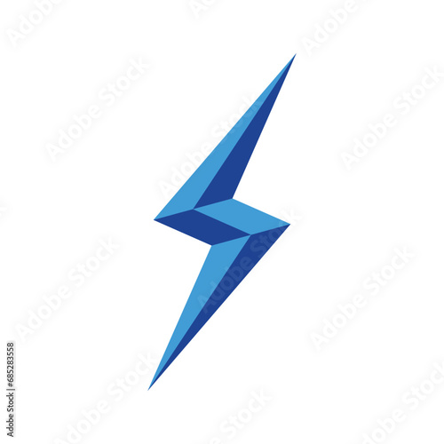 lightning logo template, bolt logo element, strom vector icon