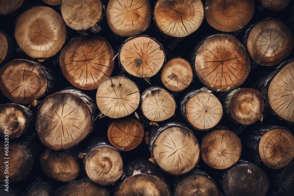 Stacked logs wall texture. Stacked logs wall texture.