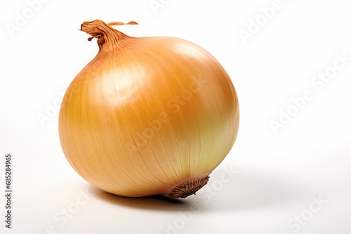 Close-up of onions on white background