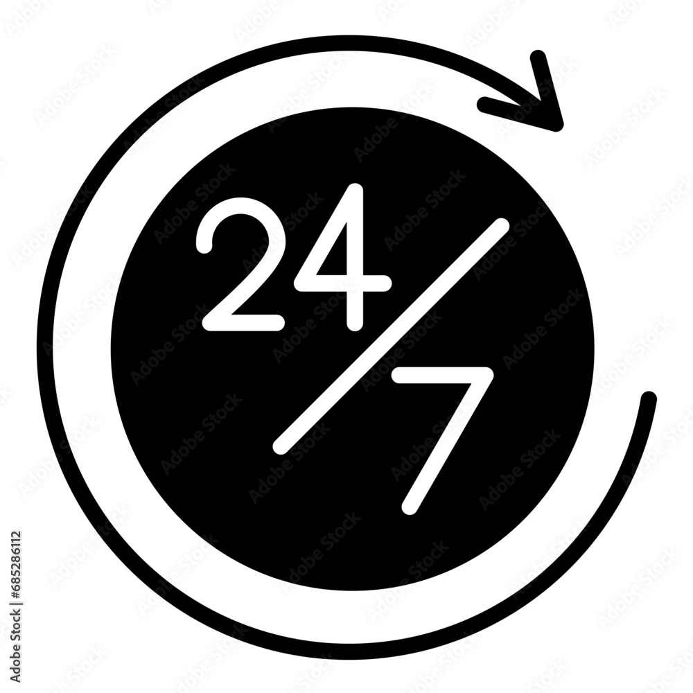 24 Hours Icon 24 Hours Icon