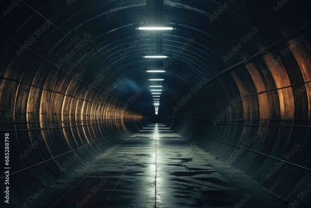 A picture of a dark tunnel with a visible light at the end. This image can be used to represent hope, overcoming obstacles, or finding a way out of a difficult situation. A picture of a dark tunnel with a visible light at the end. This image can be used to represent hope, overcoming obstacles, or finding a way out of a difficult situation.