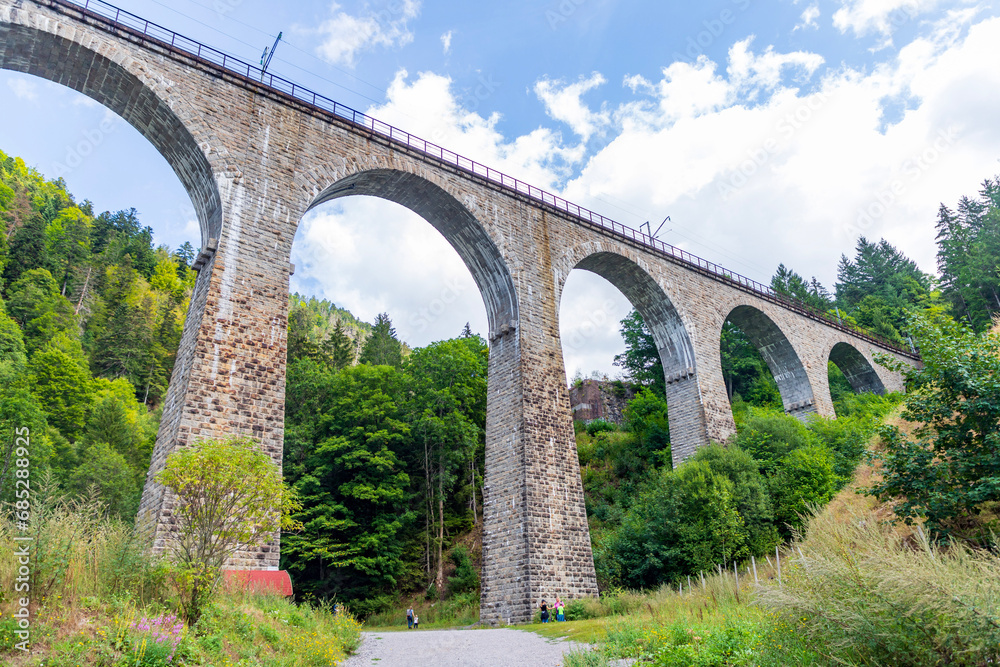 old stone bridge in the countryside, Blackforest, USA old stone bridge in the countryside, Blackforest, USA