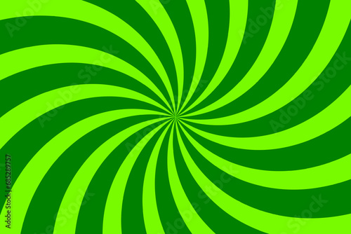 Abstract green spiral on green background design, spiral background
