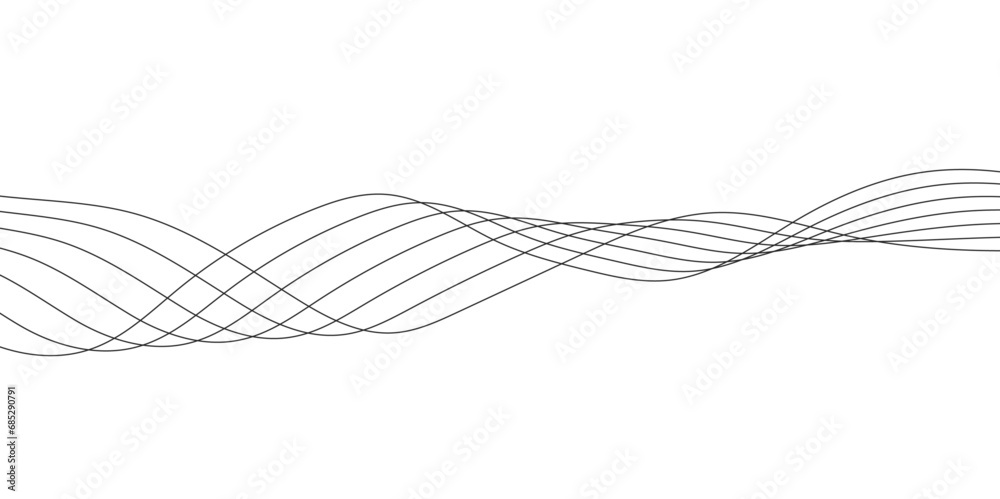 Abstract white background with a glowing abstract waves. Abstract wave ...