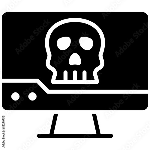 Computer Hacked Icon