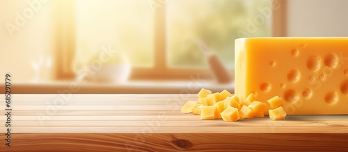 Organic cheddar on a board ...