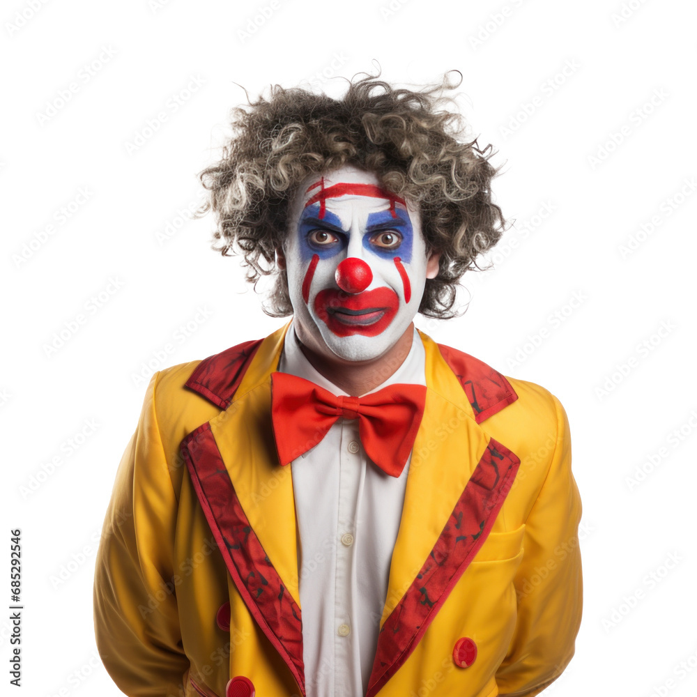 handsome clown isolated handsome clown isolated