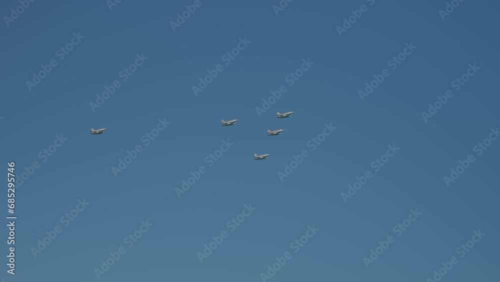 Israel Independence day air show at Tel Aviv beach with fighter planes Israel Independence day air show at Tel Aviv beach with fighter planes