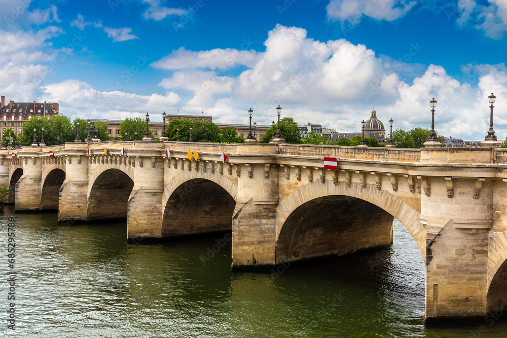 Pont Neuf bridge over Seine river in Paris, France