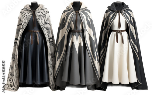 Stylish Crusader Capes isolated on a transparent background.