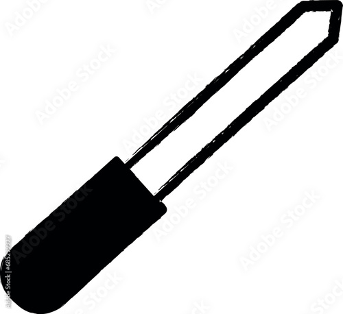 nailfile outline icon grunge style vector