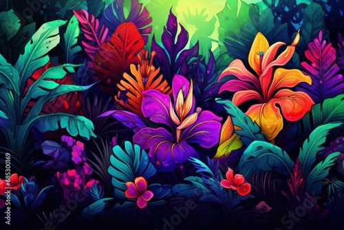 Tropical plants desktop wallpaper © GalleryGlider