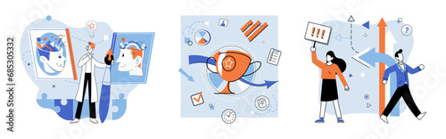 Creative idea vector illustration. Creativeness and innovation are driving forces behind original thought and successful strategies The achievement business success often hinges on creative thinking